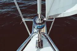 White And Blue Boat On A Waterway
