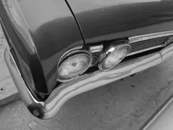 Black And White Photo Of A Car