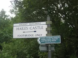 Street Sign On A Pole With Trees