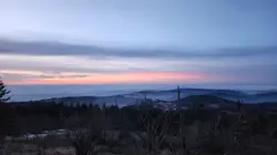Mountain Range With A Sky Background