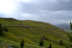 Mountain Range With A Mountain