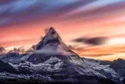 Mountain With A Mountain Range And A Mountain