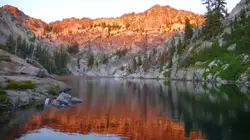 Lake With A Mountain And A Mountain Range