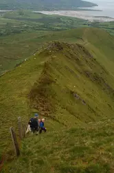 Man On A Bike On A Hill
