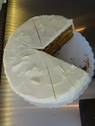 Piece Of Cake On A White Plate