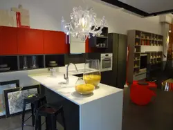 Kitchen With A Large Counter Top And A Large Counter Top