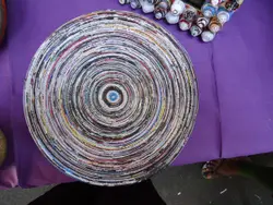Colorful Umbrella Is Displayed On A Table