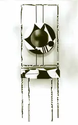 Wall Mounted Picture Of A Woman Holding A Hat