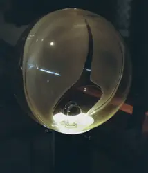 Lamp Is Lit Up In A Room