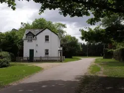 White House With A White Roof And A White House