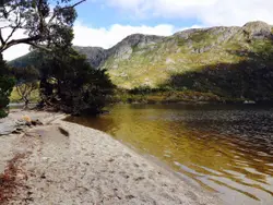 River With A Mountain And A Mountain Range