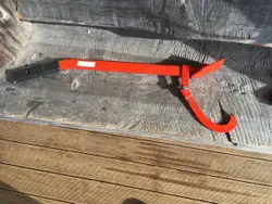Red Fire Hydrant With A Red Handle On It