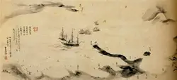 Painting Of A Group Of Birds On A Beach