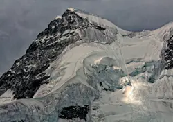 Snowy Mountain With A Mountain Range