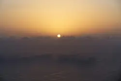 Sunset With A Sunset View Of A Beach