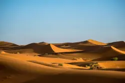 Desert Landscape With A Few Small Hills