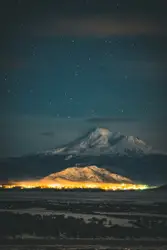 Mountain With A Sky Background