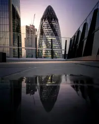 Large Building With A Clock On It