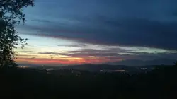 Sunset With A Cloudy Sky