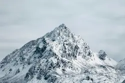 Mountain Range With A Mountain