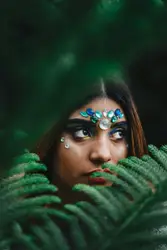 Woman With A Flower In Her Hair