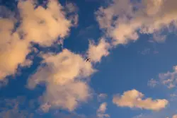 Cloudy Sky With A Single Cloud In The Sky