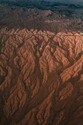 Desert With A Mountain Range