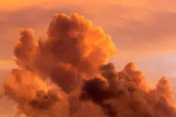 Cloudy Sky With A Large Amount Of Smoke