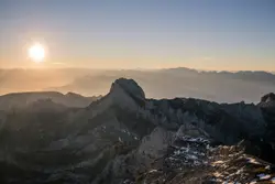 Mountain Range With A Mountain Range