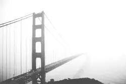 Large Bridge With A Large Clock On It