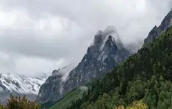 Landscape photograph of mountain ranges