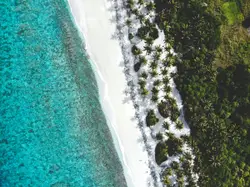 Bird's eye view of body of water
