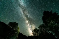 Milky way at night