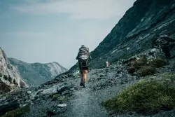 Person wearing backpack