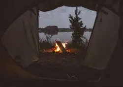 Flaming fire