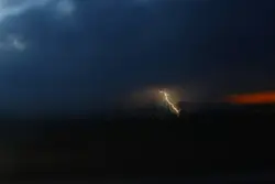Night thunderstorm