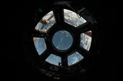 Space shuttle view outside the Earth