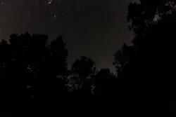 A night with he dark sky testing the limits of the came