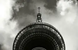 Monochrome tower with spire