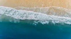 Waves on seashore
