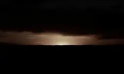 Silhouette landscape photography of land and the sky