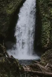 Time lapse photography of waterfall