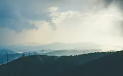 Forested hills