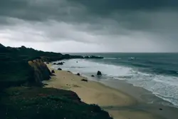 Sandy coastline