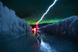 Long exposure crystal art