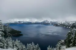 Frozen Crater Lake