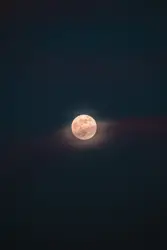 Super Moon 6th of May in Germany. Clouds passing by at 