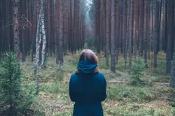 I took this photo of my wife on a day excursion to Ķeme