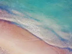 Tide shot from high angle view in Bali