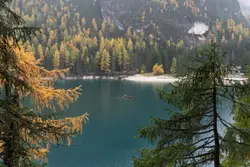 Boat on lake